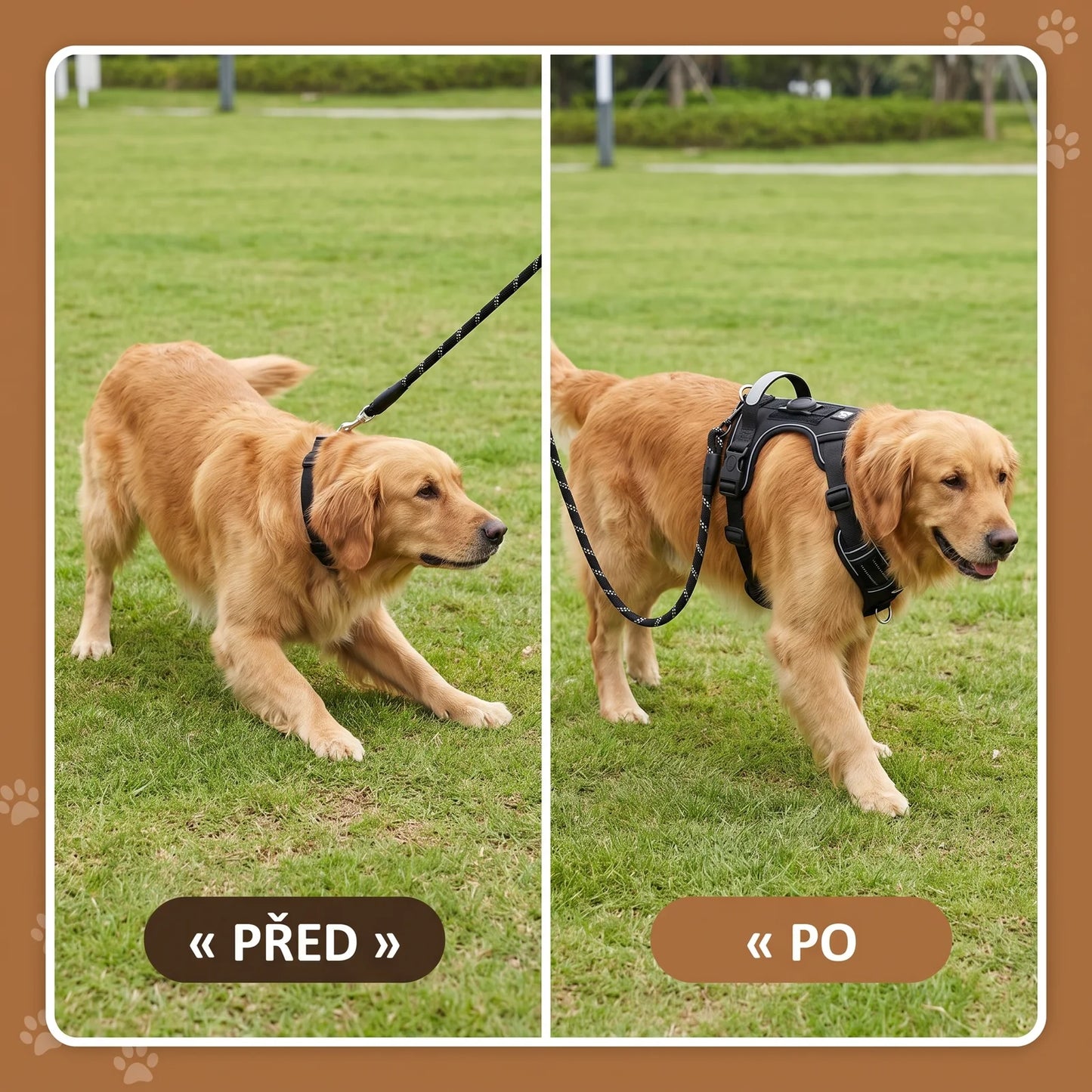 Postroj proti tahani – pred a po