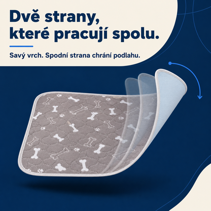 Dvě strany podložky pracují spolu