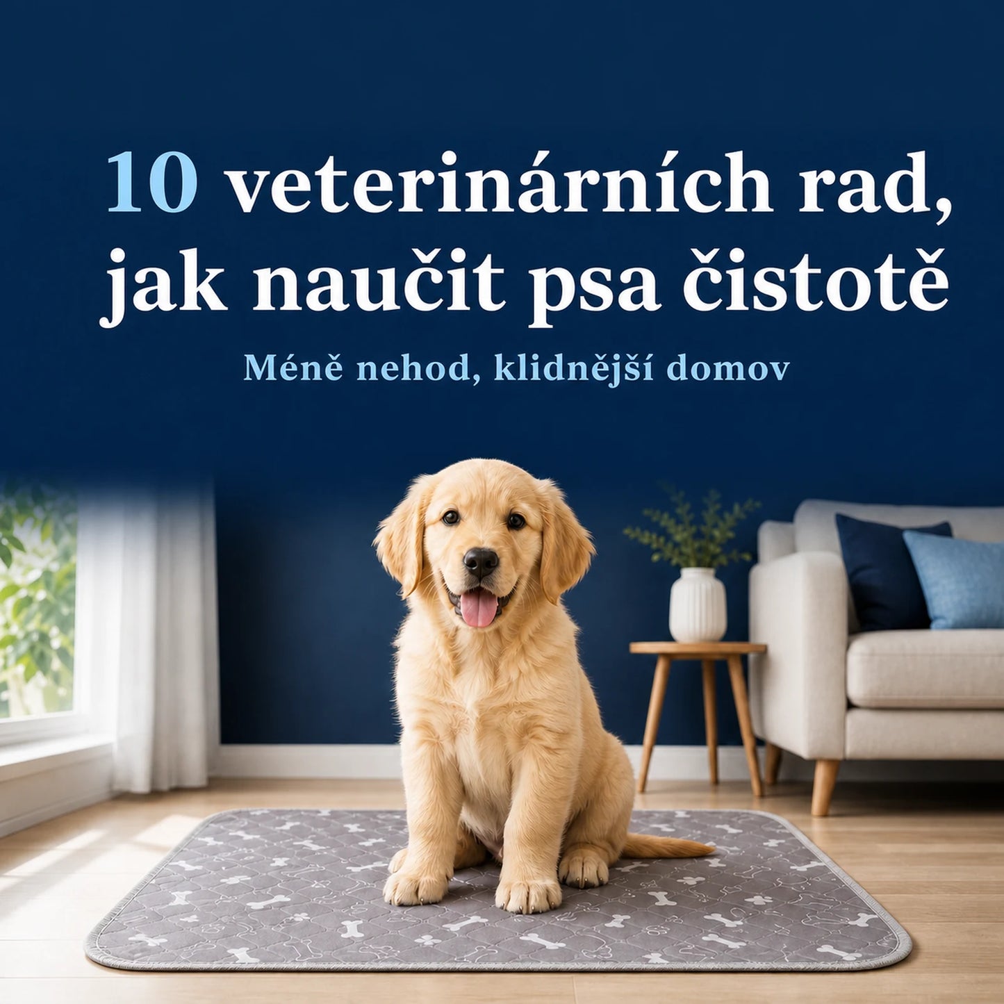 E-book: 10 veterinárních rad, jak naučit psa čistotě
