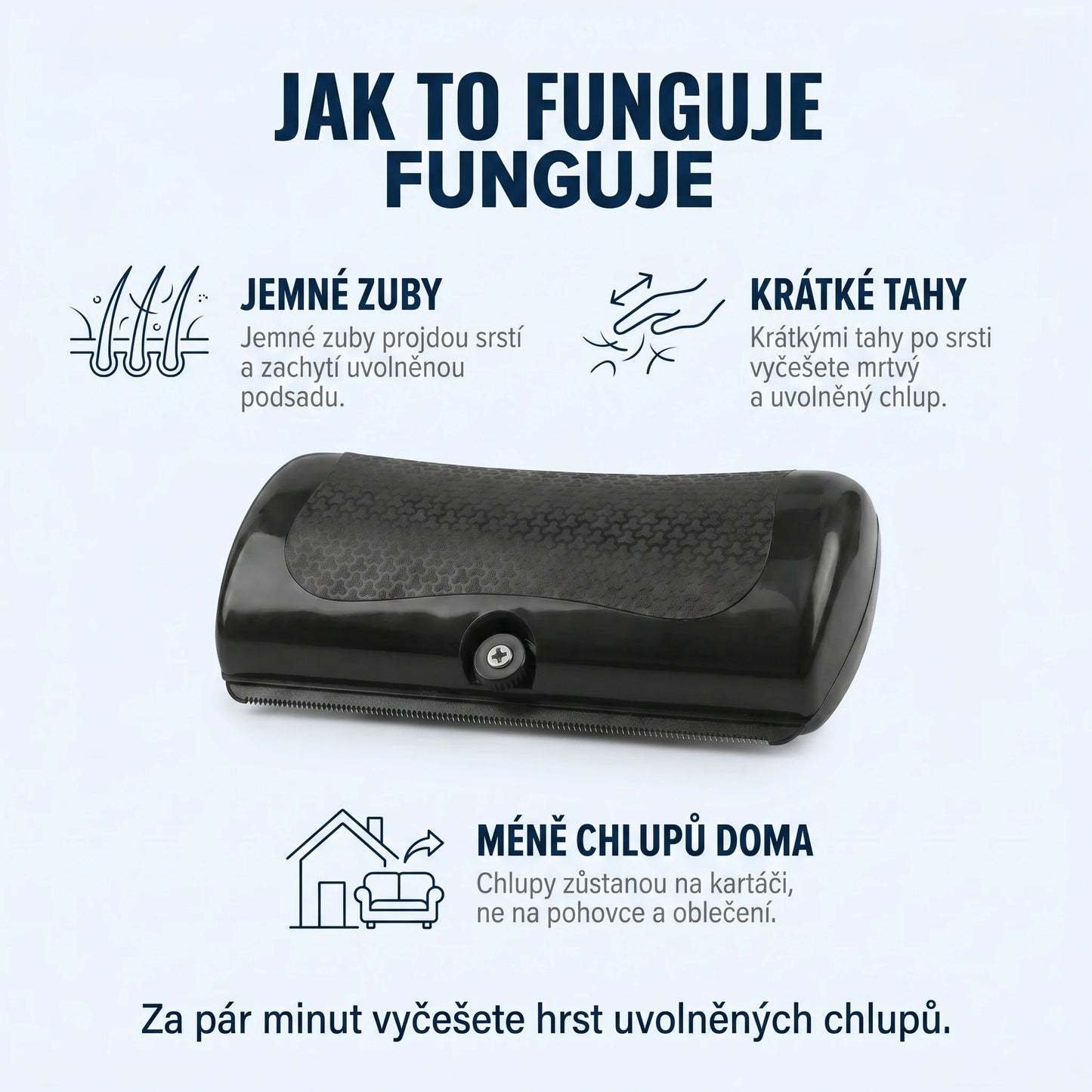 GroomPaw™ – lehčí srst do veder