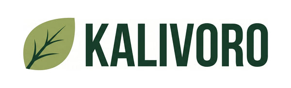 Logo Kalivoro vert - feuille botanique